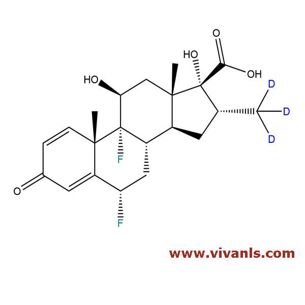 Stable Isotope Labeled Compounds-Fluticasone-d3 17β-Carboxylic Acid-1663663956.png